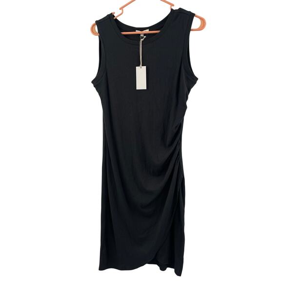 Z SUPPLY Dress Medium Gray Ribbed Bodycon Selah Eco Knit Rib Mini Casual NWT - Picture 1 of 12